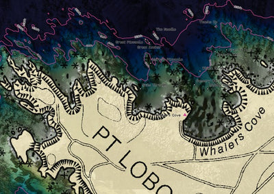 Bathyscope Dive Map: Pt Lobos