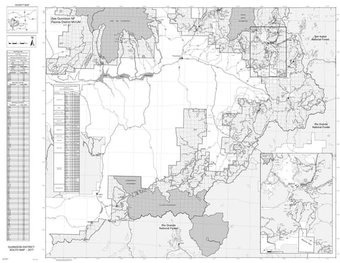 Gunnison NF - Gunnison Ranger District (South Half) MVUM Preview 1