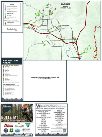 Butte, MT Outdoor Recreation Map - Urban Trails
