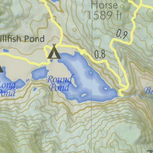 Baxter Park Trout Brook Farm Map by Baxter State Park Avenza Maps