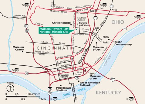 William Howard Taft National Historic Site Map by US National Park ...