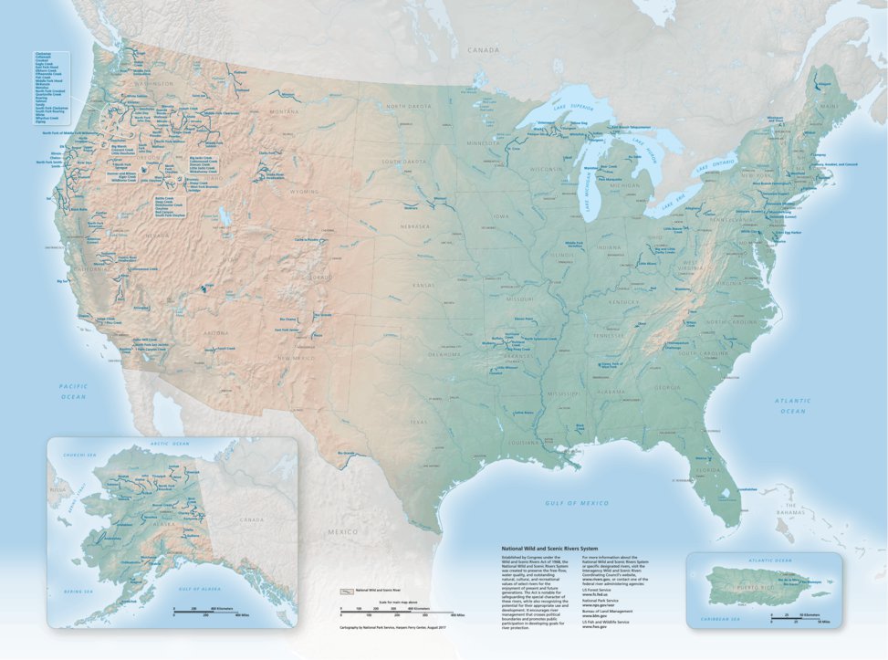 National Wild and Scenic Rivers - 20171004195140 NWSRmap1 Preview 0 