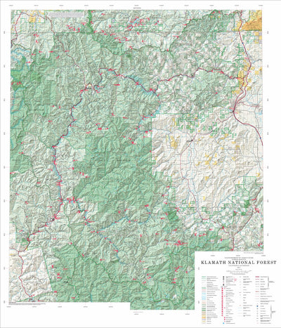 Klamath National Forest Visitor Map (West)