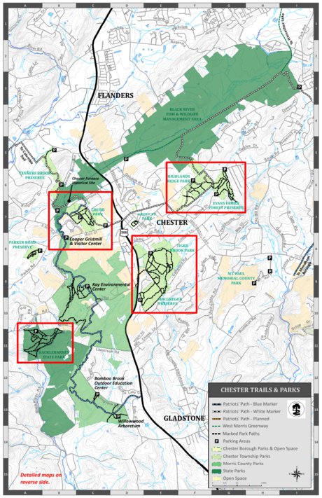 Chester, NJ Trails & Parks - Oct. 2017 Map by GeoMedia Solutions ...