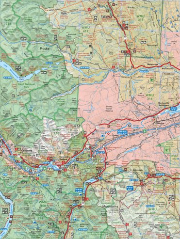 Map39 Canmore - Southern Alberta