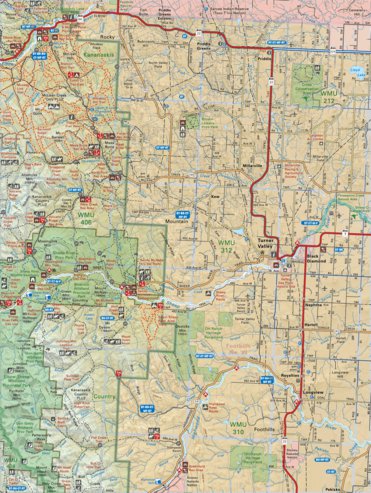 Map29 Turner Valley - Southern Alberta