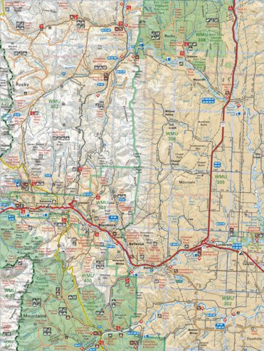 Map10 Crowsnest Pass East - Southern Alberta