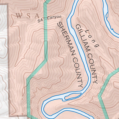 John Day Wild and Scenic River Map 4, Whistle Point to Cottonwood Canyon