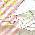 USAFA Hunting Map Boarders Topography