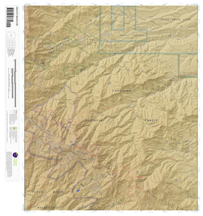 Mount Bigelow, Arizona 7.5 Minute Topographic Map - Color Hillshade
