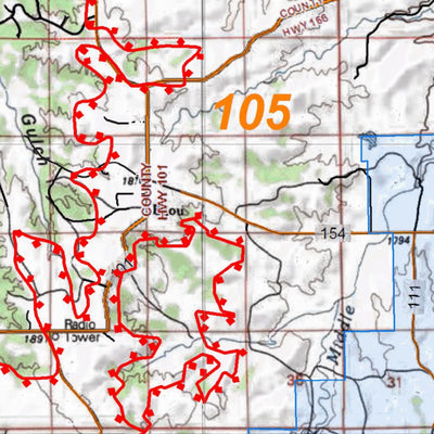 HuntData Colorado Unit 105 Antelope Concentration