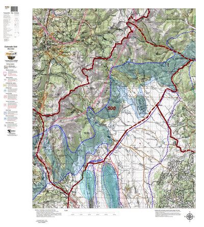 HuntData Colorado Unit 500 Mule Deer Concentration