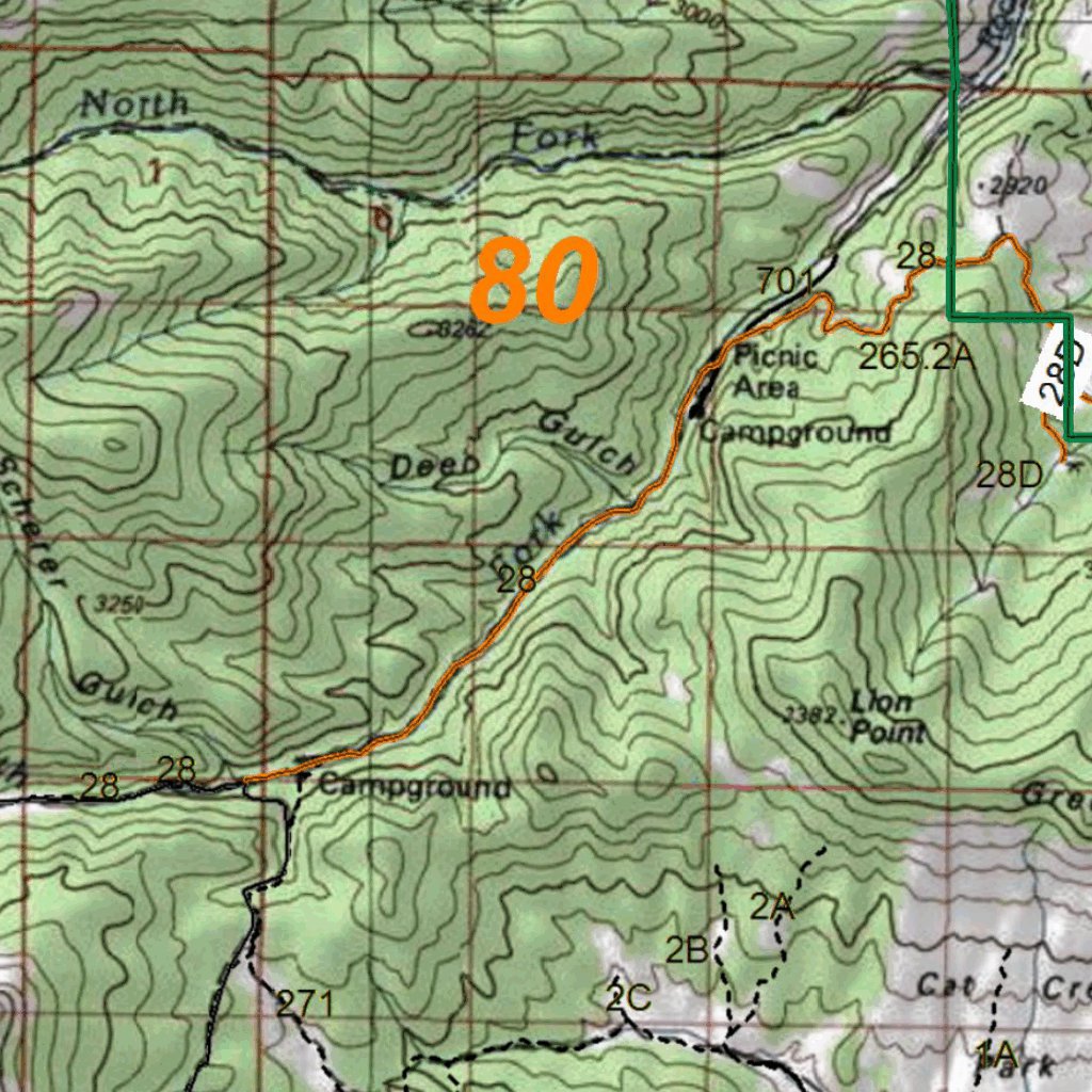 HuntData Colorado Unit 80 Topo Map by HuntData LLC | Avenza Maps