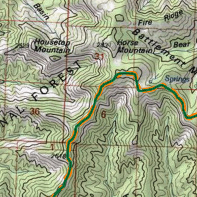 HuntData Colorado Unit 421 Topo