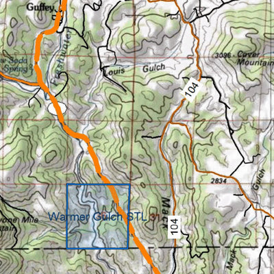 HuntData Colorado Unit 581 Topo