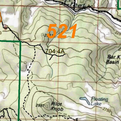 HuntData Colorado Unit 521 Topo