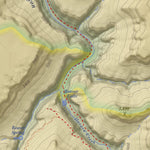 Havasu Falls, Arizona 7.5 Minute Topographic Map - Color Hillshade