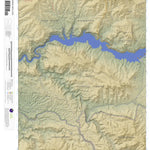 Horse Mesa Dam, Arizona 7.5 Minute Topographic Map - Color Hillshade