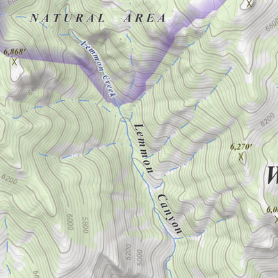 Mount Lemmon, Arizona 7.5 Minute Topographic Map