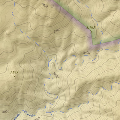 Mine Mountain, Arizona 7.5 Minute Topographic Map - Color Hillshade