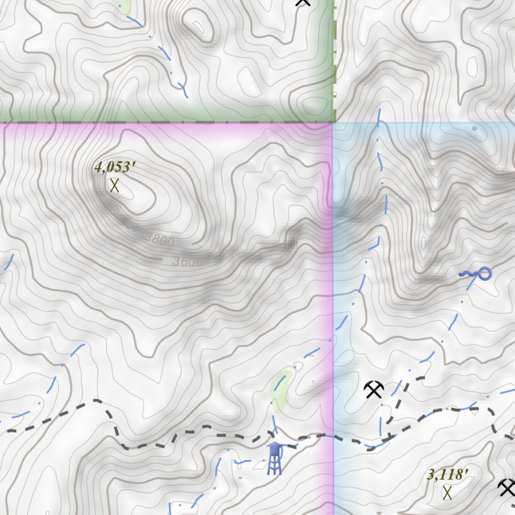 Teapot Mountain, Arizona 7.5 Minute Topographic Map by Apogee Mapping ...