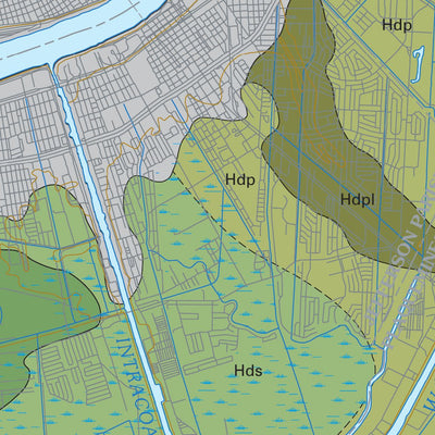 New Orleans 100k Surface Geology