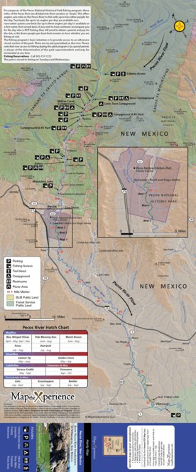 Pecos River Fishing Map New Mexico