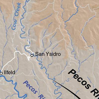 Pecos River Fishing Map New Mexico