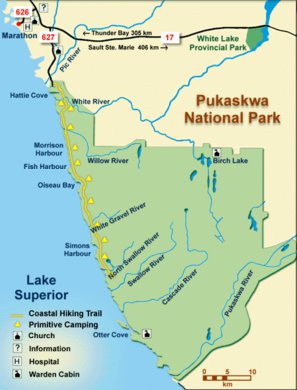 Pukaskwa National Park - Full Park Map