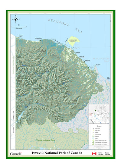 Ivvavik National Park - Full Park Map
