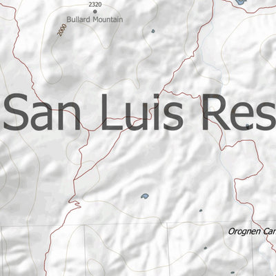 California Elk Hunting Zone San_Luis_Res Map