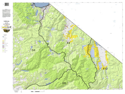 California Deer Hunting Zone X8 Map