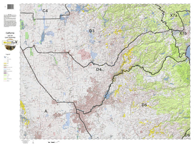 California Deer Hunting Zone D4 Map