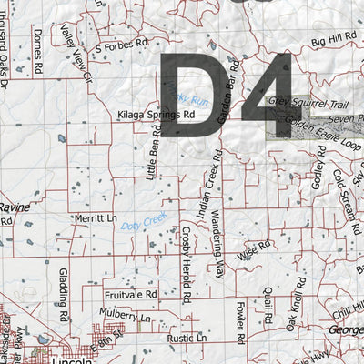California Deer Hunting Zone D4 Map