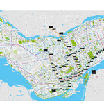 STM transit map, Montreal, Quebec