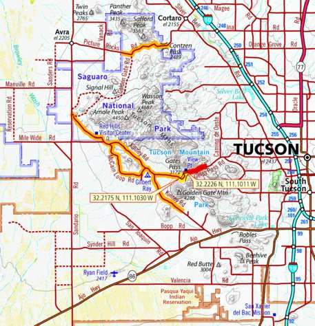 Arizona Inset Map 15
