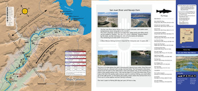 San Juan River Fishing Map - New Mexico