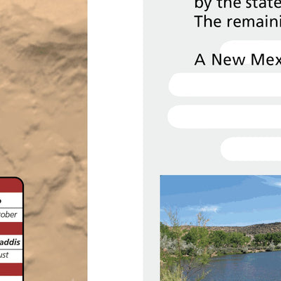 San Juan River Fishing Map - New Mexico