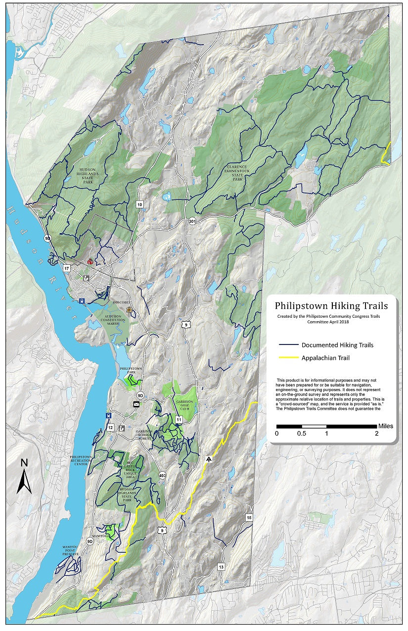 Philipstown Trails Map by Map the Earth Avenza Maps