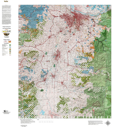 Oregon Hunting Unit 15 South, Williamette Land Ownership Map
