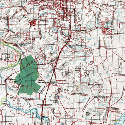 Oregon Hunting Unit 15 South, Williamette Land Ownership Map