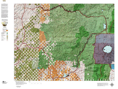 Oregon Hunting Unit 22, Dixon Land Ownership Map