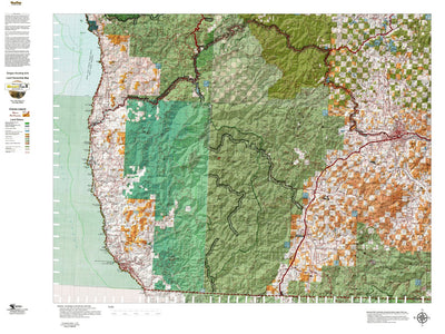 Oregon Hunting Unit 27, Chetco Land Ownership Map