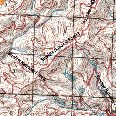 Oregon Hunting Unit 17, Stott Mtn Land Ownership Map
