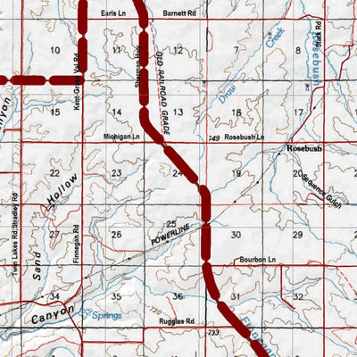 Oregon Hunting Unit 43, Biggs Land Ownership Map