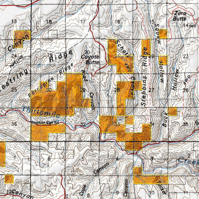 Oregon Hunting Unit 43, Biggs Land Ownership Map