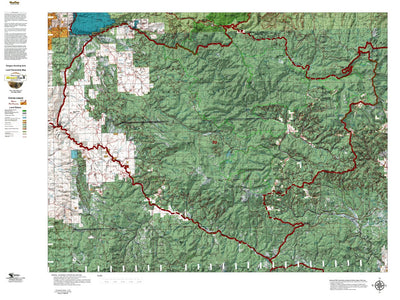 Oregon Hunting Unit 50, Desolation Land Ownership Map
