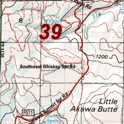 Oregon Hunting Unit 39 South, Metolius Land Ownership Map