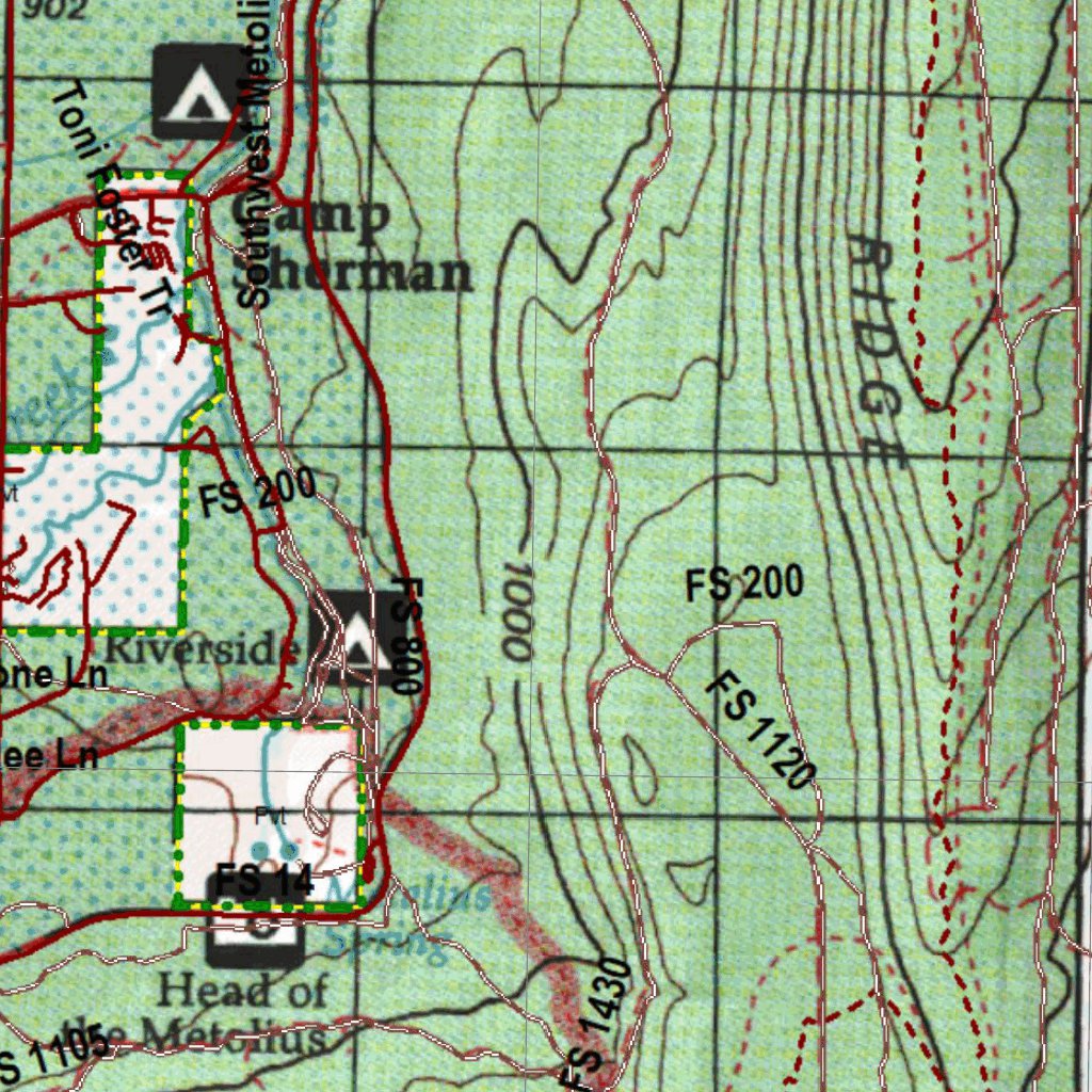 Oregon Hunting Unit 39 South, Metolius Land Ownership Map by HuntData