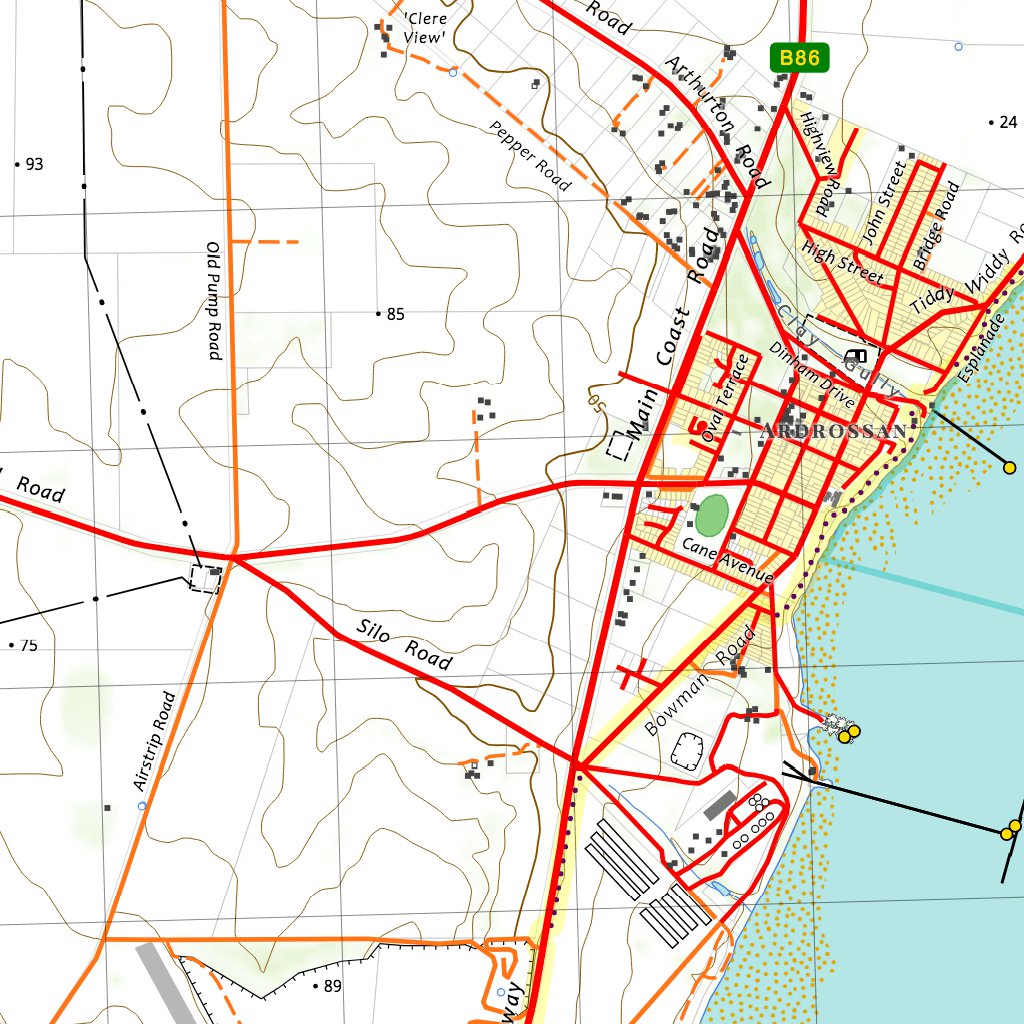 6429S MAITLAND & ARDROSSAN Map by nswtopo Avenza Maps